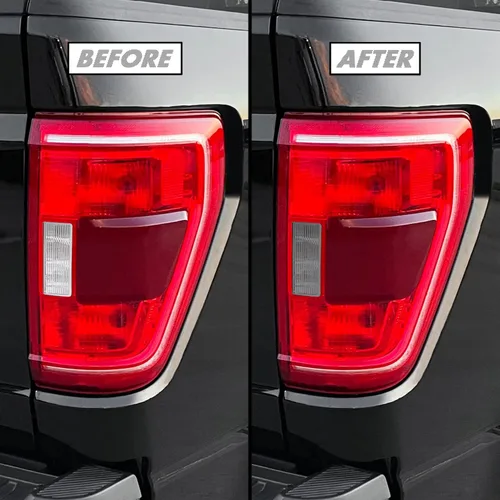 Miniatura 9 de SlickMod Tinte de Vinilo Ahumado Precortado para Luz Trasera Ford F150 2021-2023 (20% Humo Oscuro, 1. Luz Trasera) (SM-FOR-F15-2123-TL)
