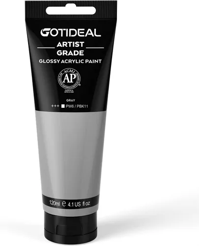 Miniatura 10 de GOTIDEAL - Pintura acrílica sienna tostado, tubos de 4.1 oz, no tóxicas, duradera, para pintor adulto o niño y para lienzo, madera, arcilla, tela