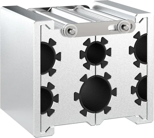 Barril de pinzas de sujeción universales con 4 aberturas, construido de aluminio de grado aeronáutico con superficie gruesa antideslizante que no