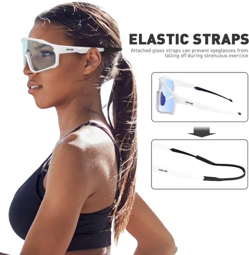 Miniatura 5 de KAPVOE Gafas de ciclismo fotocromáticas para hombres y mujeres, gafas de sol para bicicleta de montaña MTB, deportes, transición, triatlón, carrera