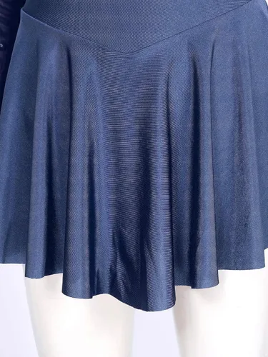 Miniatura 7 de easyforever Vestido de ballet latino para mujer y adolescentes, uniforme de equipo de patinaje, falda tutú, leotardo