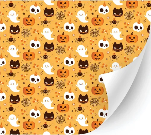 Miniatura 36 de HTV4U Puff - Vinilo de transferencia de calor con estampado de Halloween (azul Dia de Muertos, 12 x 12 pulgadas), vinilo 3D estampado para planchar