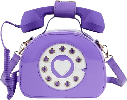 Miniatura 27 de Oweisong Divertido bolso de teléfono para mujer, bolso cruzado de hombro con asa superior para teléfono