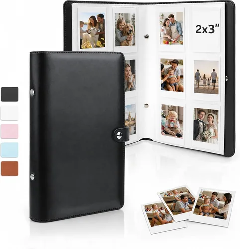 Ruibytree Álbum de fotos para libro de fotos Polaroid de 2 x 3 pulgadas, capacidad de forma segura 432 imágenes de recuerdos únicos, compatible con