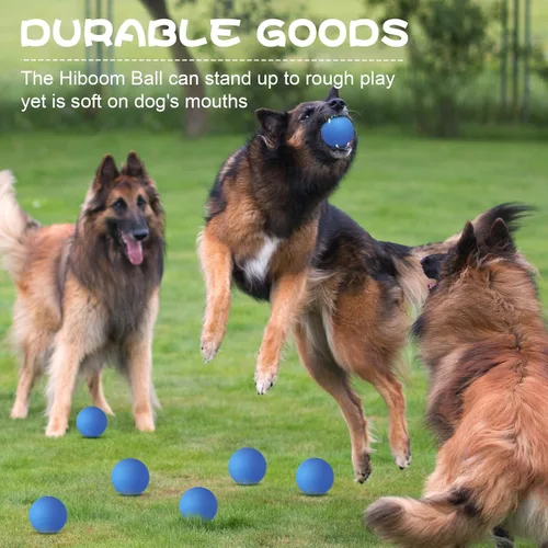 Miniatura 6 de Hiboom Paquete de 15 pelotas de tenis de goma natural para perros que atrapan mascotas, pelotas para entrenamiento de búsqueda de mascotas de 2.4