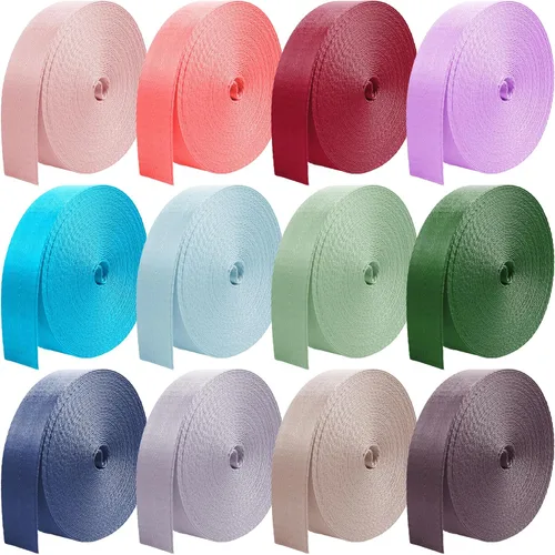Miniatura 9 de 12 rollos de correas de nailon de 1 pulgada, 1.5 pulgadas, 2 pulgadas, correas de nailon para mochila, correa de nailon, 10 25 50 3.3 yardas