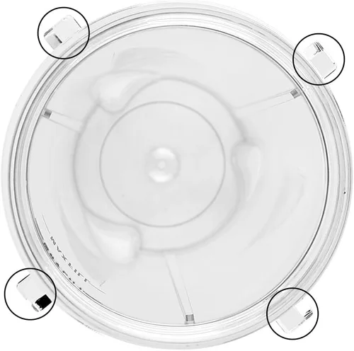 Miniatura 4 de Anbige Piezas de repuesto, 2 tazas de 12 onzas con tapas, compatibles con licuadoras Ninja BL770 BL660 BL810 QB3000 All Pro 4 Tabs