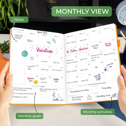 Miniatura 4 de Clever Fox Planificador por Horas Pro Premium – Planificador de Horarios Sin Fecha con Espacios de Tiempo Diarios – Cuaderno Organizador Personal