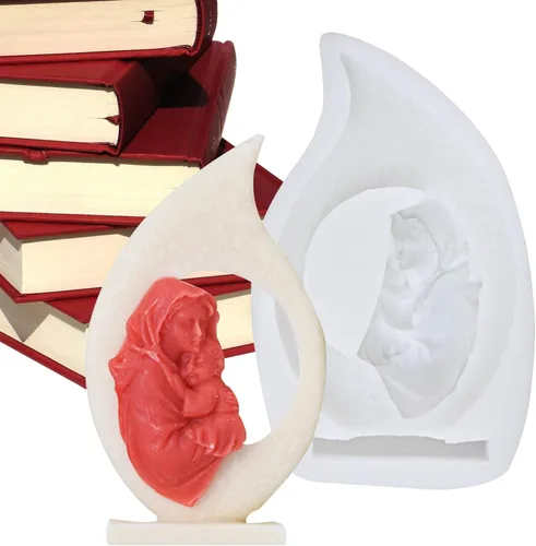 Miniatura 4 de awakentti Moldes de velas de Navidad, moldes de velas de personajes, fácil liberación de moho, flexible y seguro, molde de resina para hacer