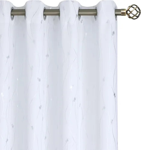 Miniatura 17 de BGment Cortinas cortas de oscurecimiento de habitación de 45 pulgadas de largo para ventanas pequeñas, cortinas con aislamiento térmico con ojales