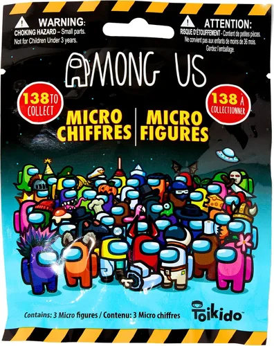 Miniatura 2 de Toptoys2u Bargain Bundles Among Us Micro Figures Series 1 - Bolsas para persianas (3 unidades)
