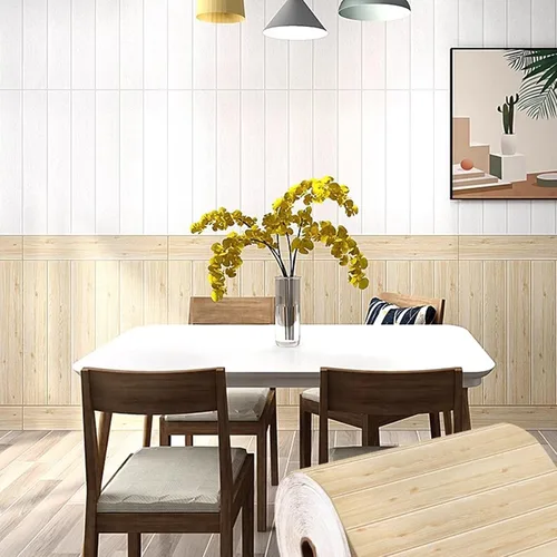 Miniatura 2 de Papel tapiz autoadhesivo de grano de madera, paneles de pared de espuma autoadhesivos, para dormitorio, sala de estar, revestimiento de pared