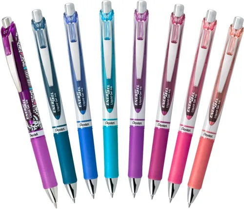 Miniatura 2 de Pentel EnerGel RTX - Bolígrafo retráctil de gel líquido, paquete Creator Expressions, 0.028 in, punta de metal, línea media, tinta surtida, paquete