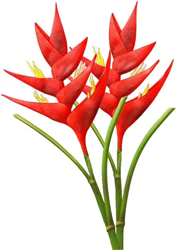 XZJMY Bird of Paradise Plantas verdes, flores artificiales, 34.2 pulgadas, ramo de flores artificiales grandes y elegantes adecuado para decoración