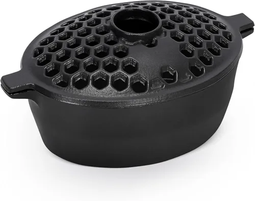 G GOOD GAIN Vaporizador de estufa de leña, humidificador de estufa de hierro fundido con parte superior de apertura grande | Olla ovalada para