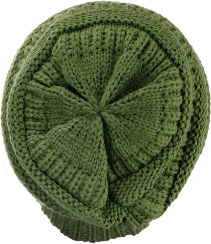 Miniatura 39 de C.C Trendy Warm Chunky Soft Stretch Cable Knit Beanie
