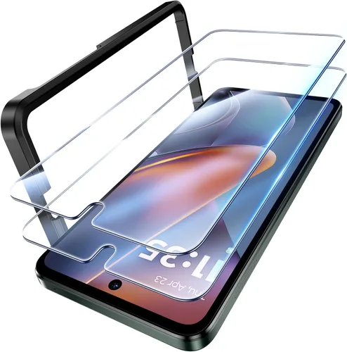 Miniatura 9 de UniqueMe Paquete de 2 + 2 protectores de pantalla compatibles con Motorola Moto G Stylus 5G 2021 de vidrio templado + protector de lente de cámara