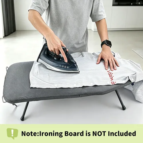 Miniatura 5 de Seiritex Funda para tabla de planchar de 12 x 32 pulgadas, se adapta a la tabla de planchar reflectante al calor, acolchado grueso con bordes