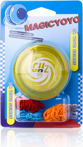 Miniatura 6 de MAGICYOYO Juguetes Yo-Yo en Bucle, D1 Yoyo Sensible para Principiantes con Cuerdas, Cuerpo de Plástico y Excelente para Trucos de Cuerda
