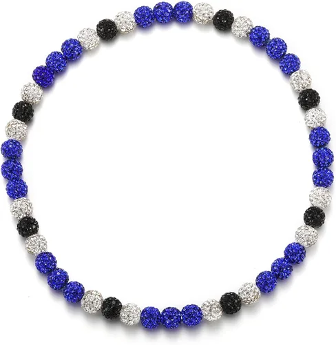 Miniatura 14 de Collar de Cadena de Béisbol con Perlas para Hombres, Regalos de Collar de Béisbol de la Colección Bling Ice para Niños, Collar de Accesorios