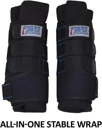 Miniatura 2 de Dura-Tech Quick Dry Memory Foam Stable Wraps for Horses Complete Horse Leg Support Enhanced Comfort & Protection Tekno-Dri Lining Easy