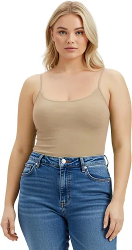 Miniatura 182 de Emmalise Camisola larga casual básica para mujer, con tirantes ajustables, top en capas