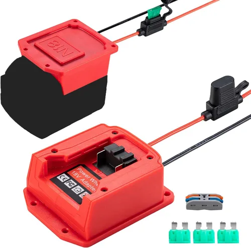 Miniatura 12 de Adaptador de rueda Power Ride compatible con adaptador de batería Kobalt de 24 V con fusible y terminal de cable, convertidor de potencia de cable