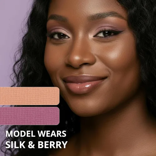 Miniatura 11 de Lamora Paleta de sombra de ojos rosa: 12 sombras suaves de rosa malva, paleta de maquillaje de ojos multiusos con acabados mate y brillantes
