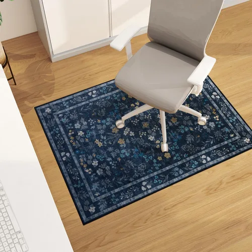 chakme Tapete para silla de oficina para suelo de madera dura, 48 x 36 pulgadas, protector de escritorio de computadora de fácil deslizamiento para