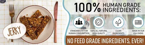 Miniatura 5 de Pet Jerky Factory Golosinas de carne de res y plátano prémium de 5 onzas para perros, 100% grado humano, fabricadas en Estados Unidos, alto