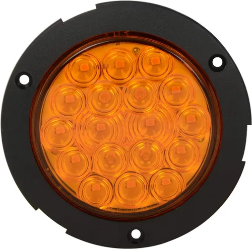 Miniatura 5 de GG Grand General 75870 Luz LED ámbar/ámbar (4" flota 18 brida montaje con bisel, 3 clavijas)