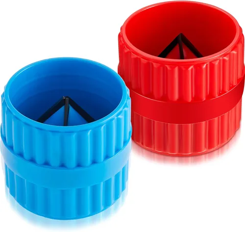 Miniatura 8 de 2 piezas de tubos de escariador interior y exterior, herramienta de chaflán de tubería de desbarbado para tubos de PVC PPR cobre latón aluminio Negro
