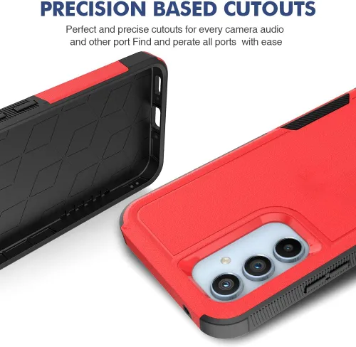 Miniatura 90 de Jeylly Compatible con Samsung Galaxy A22 5G Funda, Funda Samsung A22 5G con 2pcs protectores de pantalla de vidrio templado