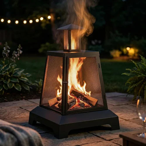 Miniatura 9 de BALI OUTDOORS Hoguera de 28 pulgadas para exteriores, fogata de leña para exteriores, grande, hogueras para patio exterior, jardín, patio trasero