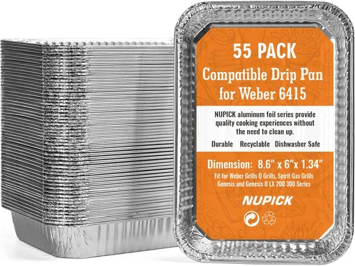 Miniatura 9 de NUPICK Paquete de 40 forros para vasos de grasa para Blackstone de 17"/28"/36", forros de bandeja de goteo para Blackstone 5017, forro de bandeja