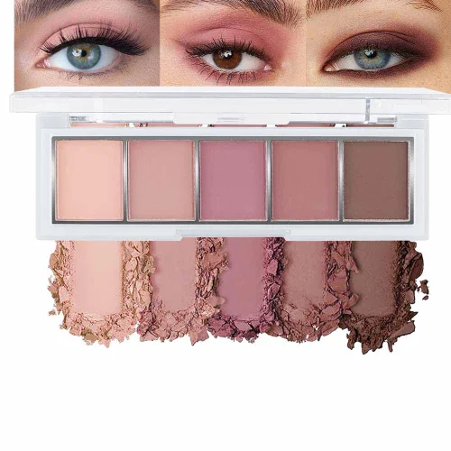 Miniatura 26 de evpct Paleta de sombra de ojos con purpurina dorada champán, color nude dorado rosa brillante crema brillante paleta de sombra de ojos iluminadora