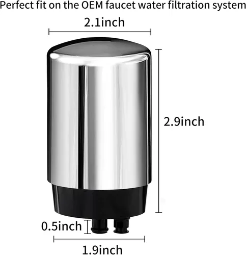 Miniatura 6 de Paquete de 4 cartuchos de filtros para grifos (FR-200, FF-100), repuesto para filtro de grifo Brita®, filtro de agua compatible con sistemas