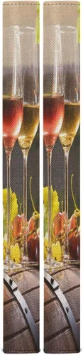 Miniatura 2 de Eionryn Cubiertas para manijas de puerta de refrigerador con barril de copa de vino, viñedo, fruta, cocina, guantes para microondas, lavavajillas