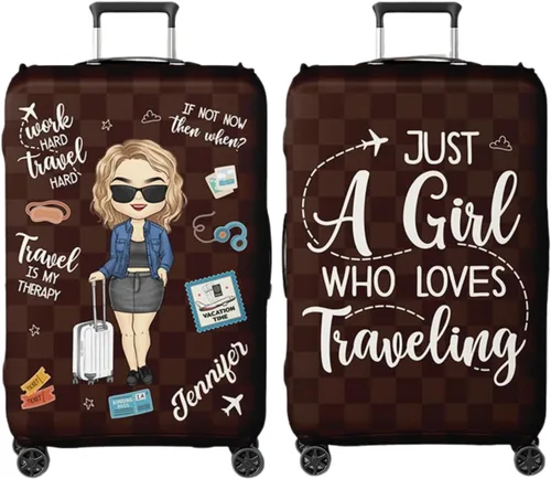 Pawfect House Esenciales de viaje para mujeres, fundas de equipaje para maleta, funda de maleta, regalos de viaje para mujeres, imprescindibles para