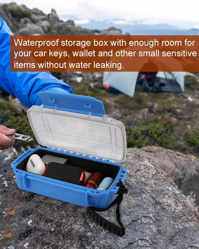 Miniatura 5 de Caja seca impermeable, contenedor de almacenamiento impermeable, pequeña caja de secado a prueba de agua para kayak, barco, caja seca, funda