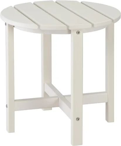Miniatura 9 de Mesa auxiliar de patio, mesa de patio compuesta para piscina, mesas auxiliares de polietileno de alta densidad para patio trasero, piscina, Negro
