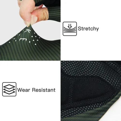 Miniatura 4 de Souke Sports Guantes de ciclismo para bicicleta de carretera, ligeros, acolchados, guantes de medio dedo, para ciclismo, ciclismo, transpirables