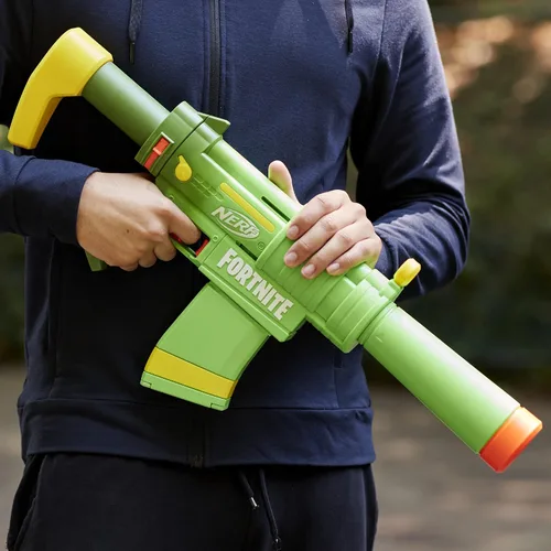Miniatura 6 de Lanzador Nerf Fortnite SMG-Zesty, 10 dardos Nerf Elite, clip de 10 dardos, culata y cañón removibles, regalos de Fortnite para niños y niñas