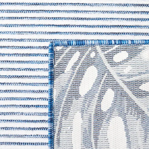 Miniatura 4 de SAFAVIEH Cabana Collection - Alfombra de pasillo, 2 x 9 pies, diseño tropical, no desprende pelusa y de fácil cuidado, para interiores y exteriores