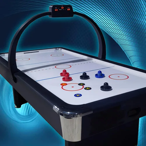 Miniatura 5 de Empujadores de hockey de aire y discos de hockey de aire, huelguistas antideslizantes y discos dinámicos para juego de mesa de hockey de aire