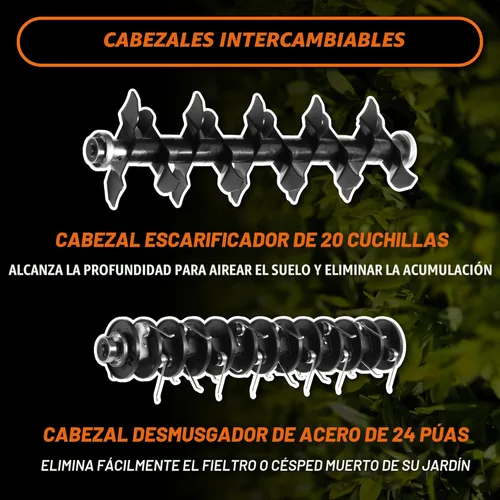 Miniatura 6 de WEN DT1516 - Desbrozadora y escarificador eléctrico de 15 amperios de 16 pulgadas 2 en 1 con bolsa de recolección, color negro