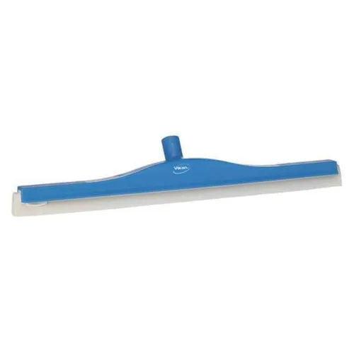 Vikan 77643 Escobilla de goma, cuello giratorio, piso, 24 ", PP/RB, azul
