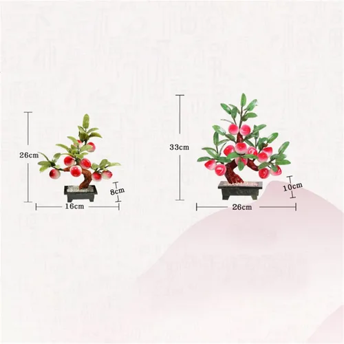 Miniatura 3 de Árbol de cristales de jade natural, bonsái artificial, melocotonero, sala de estar, porche, decoración de dinero, Feng Shui, en maceta, regalos