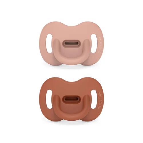 Color Essence SX PRO Chupete de silicona para bebé 2Pk, hecho con 100% silicona suave, Esenciales para bebés perfectos para bebés que se amamantan,