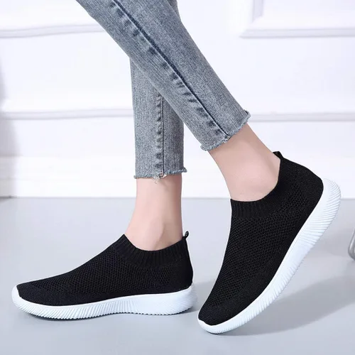 Miniatura 6 de Zapatos deportivos para caminar para mujer, plataforma de malla transpirable, plataforma de color para otoño, a la moda, sencillos, cómodos